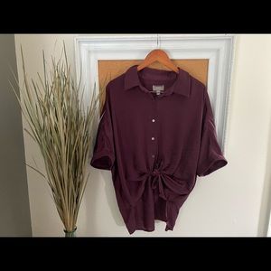 Muave flowy shirt